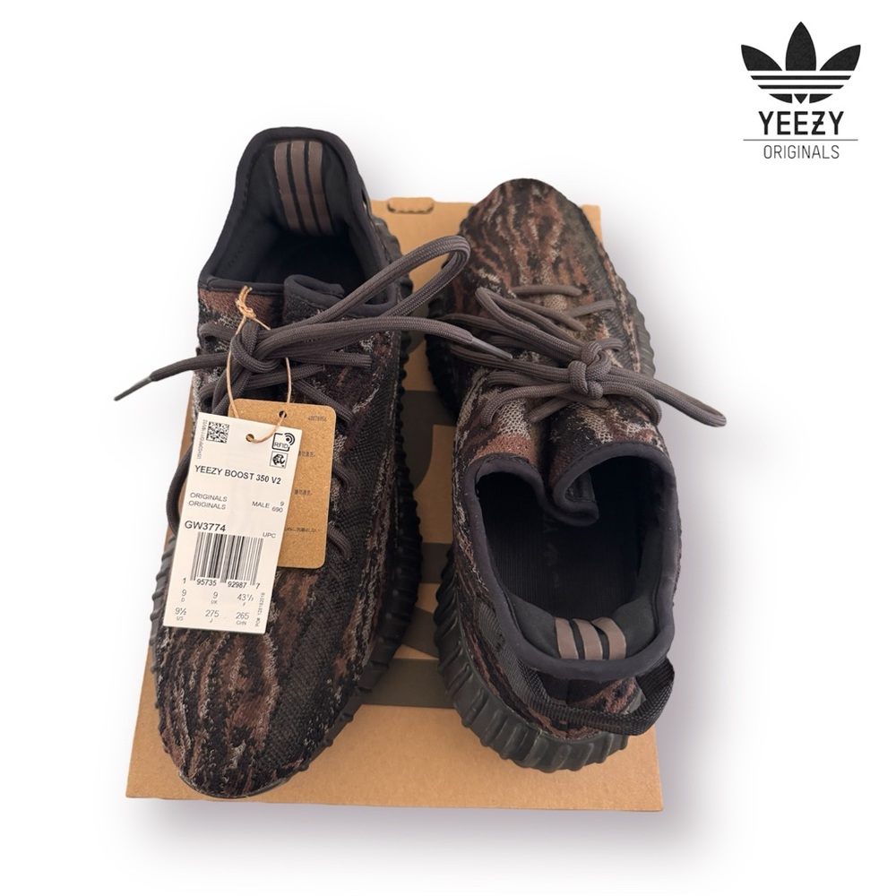 Adidas Mens Yeezy Boost 350 V2 GW3774 MX Rock (Authentic) - Picture 8 of 9